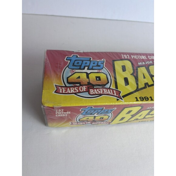 New Sealed 1991 Topps Baseball Factory Complete 792 Card Set Rickey Henderson - Picture 6 of 6